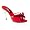 Red Satin/Clear