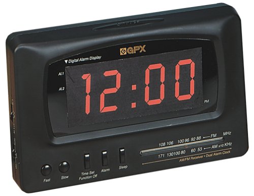 GPX D517 Jumbo Readout Alarm Clock-Radio