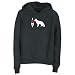 Sweatshirt Woman Black  I Love My German Shepherd Silhouette  Dog