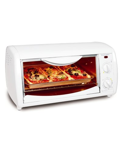 Proctor Silex 31114 Extra-Large Toaster Oven/Broiler, White