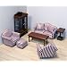 Melissa & Doug Deluxe Doll-House Furniture- Living Room Set