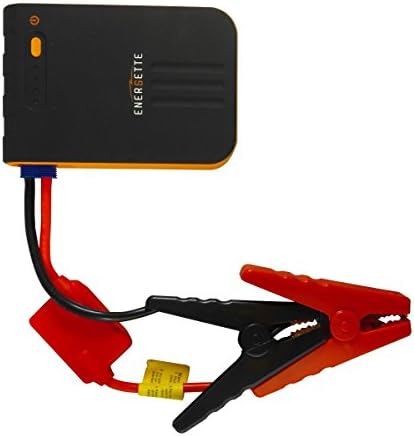 Energette Multifunction Compact Car Jump Starter Kit, PowerDrive D24 8,800mAh w/400 Peak Amps, 4-in-1 Phone Power Station &amp; LED Emergency Light - Pouch included