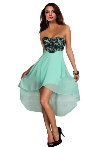 Amour Women's Sequin Bandeau Strapless Dress Clubwear