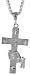 Sterling Silver 2 1/16 (52 mm) Diamond Cut Cross Pendant