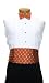 Texas - Cummerbund & Bowtie Set - Orange - White Bevo