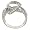 Sterling Silver Cubic Zirconia Swirl Ring by Charles Winston, Size 5