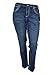 Alfa Global Women's Plus Size Stretch Denim Washed Pants