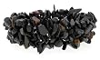 5 Strand Chip Stretch Bracelet - Black Stone