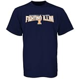Illinois Fighting Illini Navy Blue Youth School Mascot T-shirt