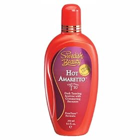 Swedish Beauty HOT AMARETTO Tingle Power T10 Tanning Lotion