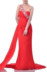 Sheath Chiffon  Dress with a Chapel Train 