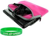 Acer Aspire One AOD150-1197 10.1-Inch Netbook Microfiber Neoprene Sleeve Case - Microfiber Dual-Pocket - Magenta