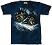 Suchen : Wolf W&ouml;lfe - T-Shirt aus USA - handgebatikt, 100% Baumwolle