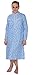 Beverly Rock Women's flannel Cotton Floral Print Long Sleeve Nightgown