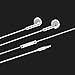 Xin store ABC-bb-w Earbuds in-Ear Headphones Compatible Android Smartphones MP3 Plays Built in Microphone Stereo Bass Volume Control
