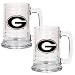 Georgia Bulldogs Set of 2 Beer Glass Tankard Mugs