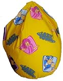 Lazy Town Yellow Childrens Bean Bag with Beans