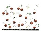Cherries - Fresh, Original Design on a Pure Cotton Kitchen Towel