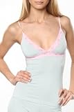 Underglam Mint Pink Lace Trim Tank