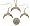 San Diego Chargers Necklace And Dangle Earring Charm Set Nfl Image #1
