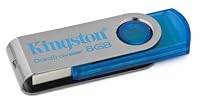 Kingston DataTraveler 101 - 8 GB USB 2.0 Flash Memory DT101C/8GB (Cyan)