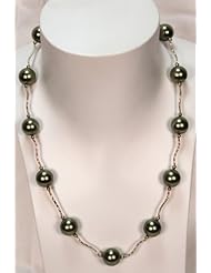 NJ Design green pearl necklace in 18K gold