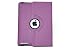 LiVi Tech TM 360 Degrees Rotating Magnetic Purple Leather Smart Cover Case for Apple IPad 2