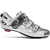 Sidi Genius 6.6 Carbon Men's Road Cycling Shoes - White/Chrome
