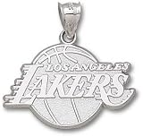 Los Angeles Lakers Solid Sterling Silver Logo 1'' Pendant