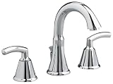 American Standard 7038.801.002 Tropic Two-Lever Handle Widespread Lavatory Faucet with Metal Speed Connect Pop Up Drain, Polished Chrome