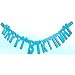 Happy Birthday Felt Banner Blue