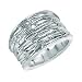 Textured Finish Wide Ring In Sterling Silver By Elements