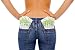 Wallmonkeys Peel and Stick Wall Decals - Girl Whit Money - Removable Graphic