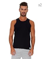 Rochas Paris Pack De 2 Camisetas Sin Mangas (Negro)