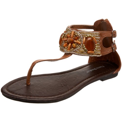 Pierre Dumas Womens Lorna-5 Sandal,Cognac,7 M US