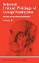 Selected Critical Writings of George Santayana: Volume 1: v. 1