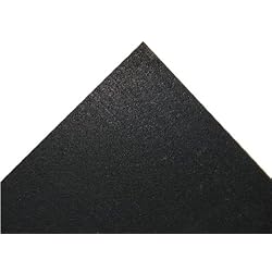 Elliptical Mat Rubber Floor Mat, Black