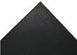 Elliptical Mat Rubber Floor Mat, Black