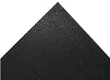 Elliptical Mat Rubber Floor Mat, Black