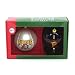 Set of 2 MLB Pittsburgh Pirates Ball and Helmet Glass Christmas Ornaments