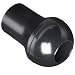 DimcoGray Black Thermoplastic Push-Pull Knob Female, 5/16" Cored Hole-Thru, 3/4" Diameter x 1-1/16" Height x 1/2" Hub Dia x 21/32" Hub Length (Pack of 10)