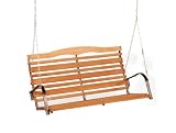 Garden and patio furnitures item: Jack Post Woodlawn Swing Seat with Bronze Frame Includes Hang Chain