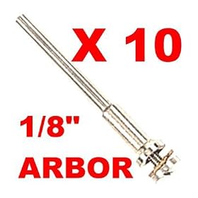 Buy **COMBO LOT OF 10 MANDRELS TOOL 1 8 ARBOR 1 8 SHANK FOR DREMEL + Micro Stainless... now!