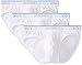 2(X)IST Mens Cotton Stretch No Show Brief 3-Pack, White/White/White, Small