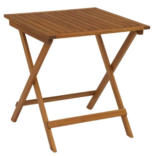 Stern 426698 Balkonklapptisch Tineo 70 x 70 cm, Akazie massiv, ge&ouml;lt
