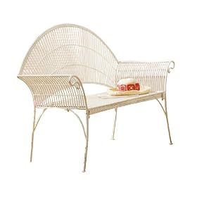 CBK Ltd 32-3 4-Inch L Garden Style Bench with Rolled Wire Design by 