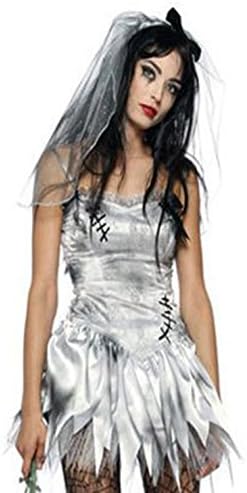 Corpse Bride COSPLAY Costume Including 1 Veil, 1 Onesie and 1 Skirt
