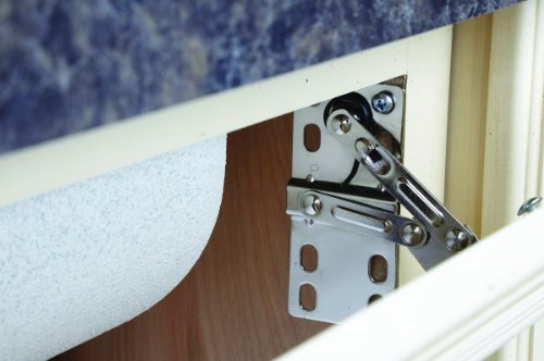 Rev-A-Shelf LD-0220-50SC Pair of Soft-Close Sink-Front Tip-Out Tray Hinges, Zinc