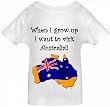 WHEN I GROW UP I WANT TO VISIT AUSTRALIA - BigBoyMusic Toddler Designs - White Toddler T-shirt