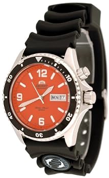 Orient #CEM65004M Men's Orange Mako 200M Automatic Watch